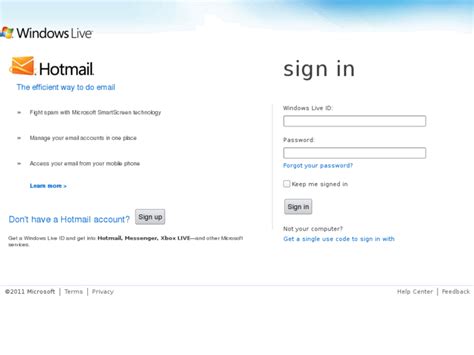 hotmail sign in au.
